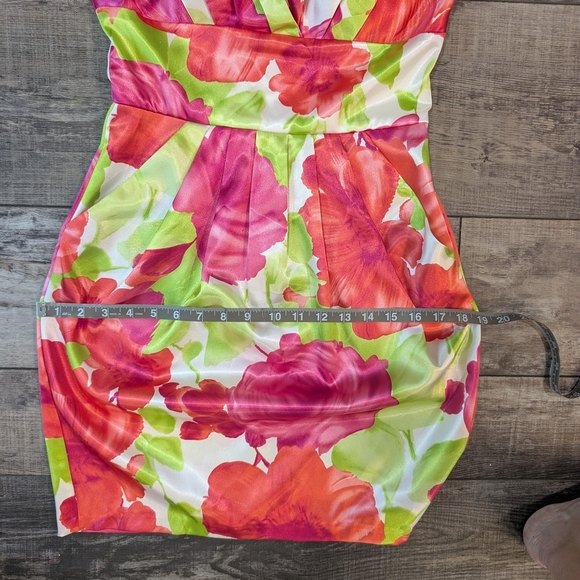 B Darlin Pink Empire Waist Sheath Dress for Weddings - Picture 8 of 9